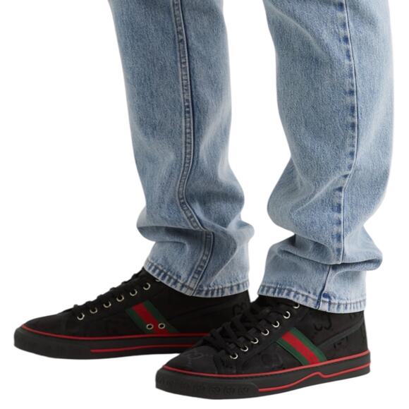 Gucci Off the Grid High Top Sneakers 1977 Tennis Shoes Black Men Size 8/ 8.5 - Picture 2 of 16